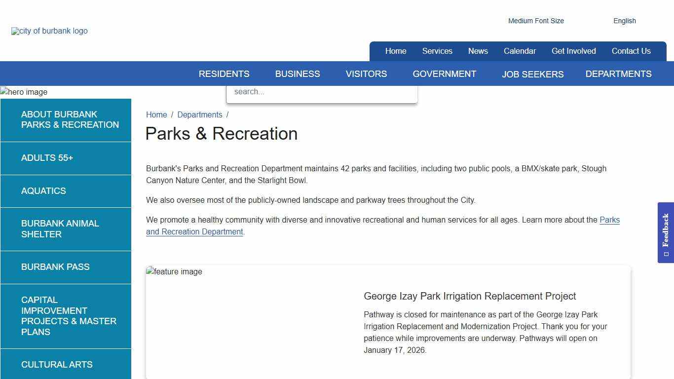 Parks and Recreation - Parks & Recreation - City of Burbank